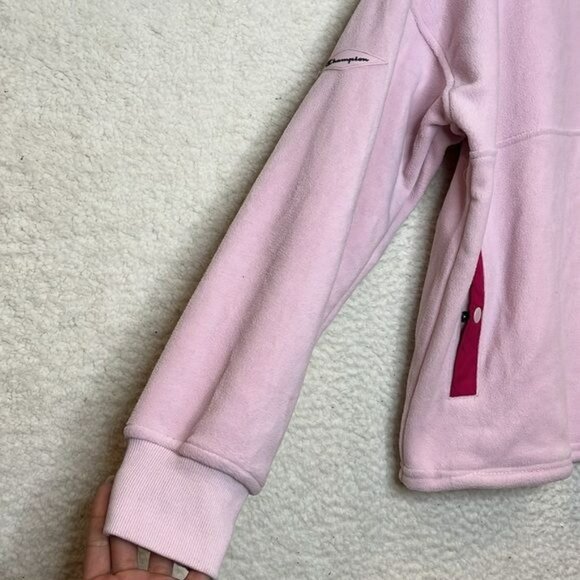 NWT Champion Womens Hush Pink Explorer Fleece Snap Jacket LARGE - Picture 4 of 9